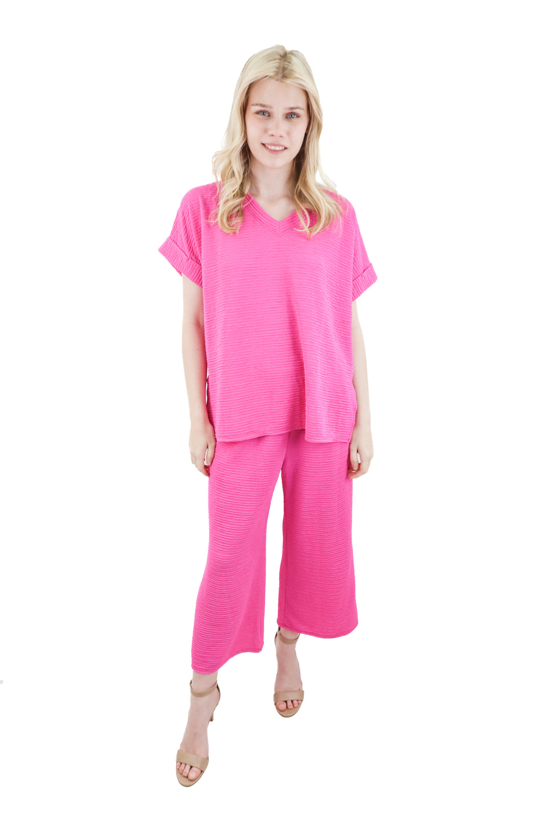 first love pink top and pants set (m)