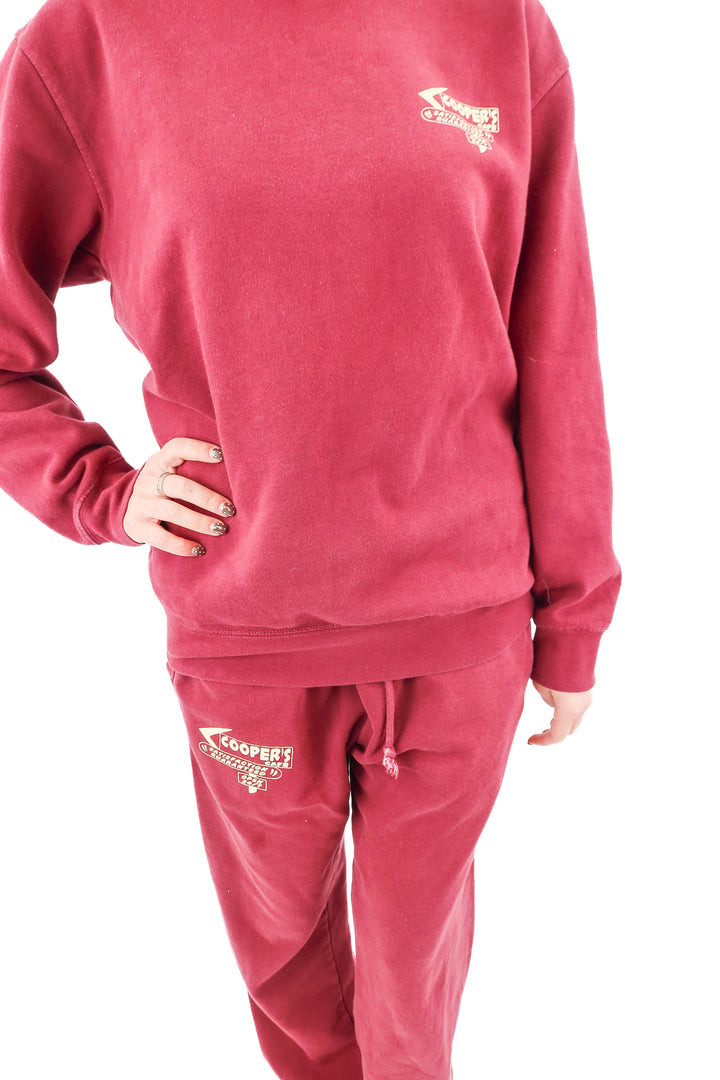 AUCTION call her daddy maroon sweat set (m)* - fits a size 2 to 6 best- ends 11/11 at 8pm CT