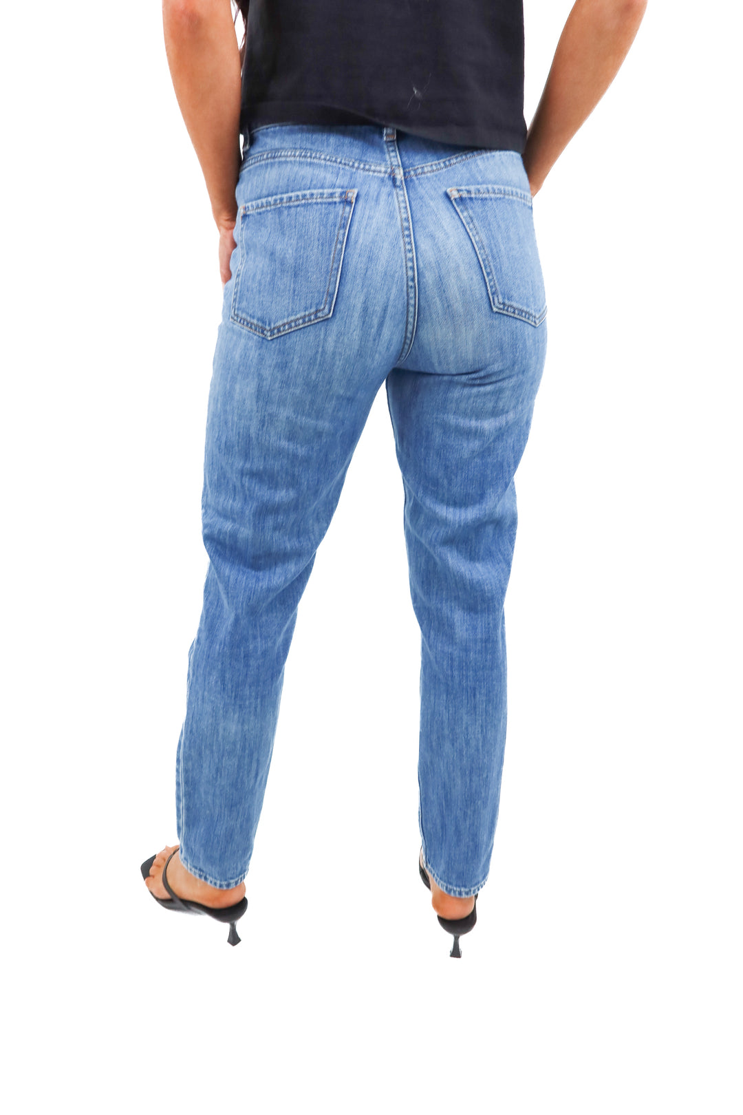Sezane Mid-Wash Jeans (27; retail $160)
