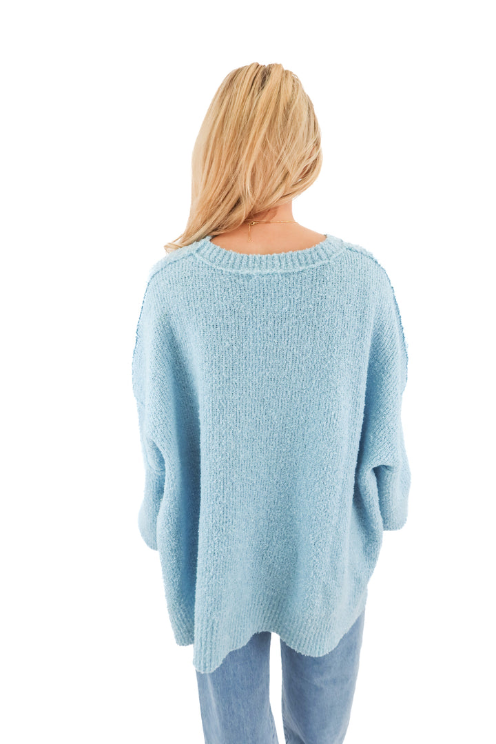 taluluah blue oversized sweater NWT (m)