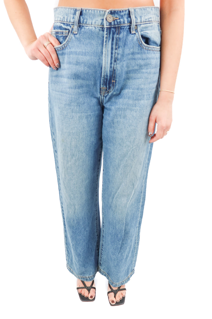 hidden light wash wide leg jeans (27; retail $74.99)