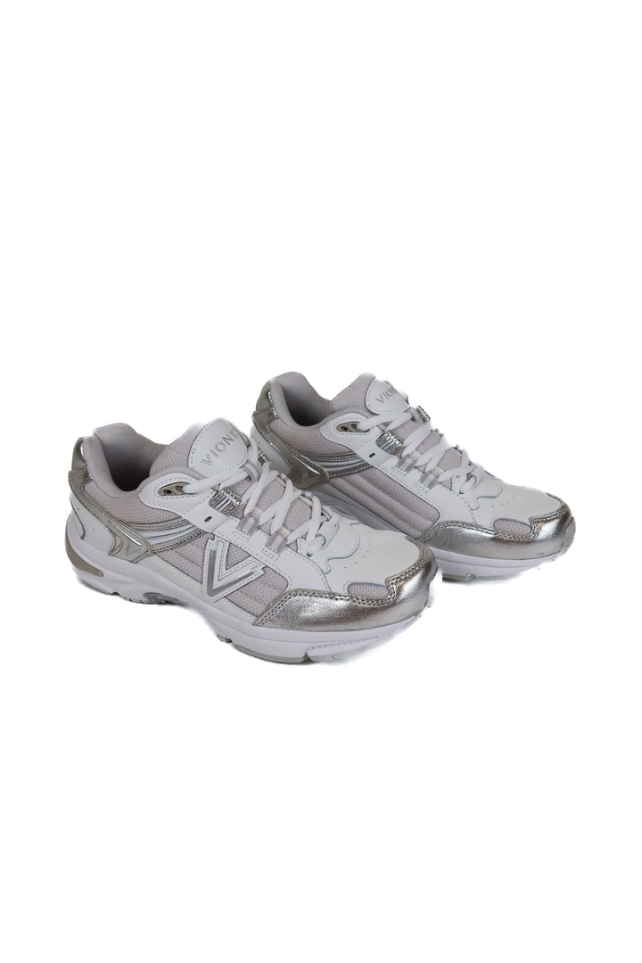 vionic white and silver sneakers NWT (7.5)