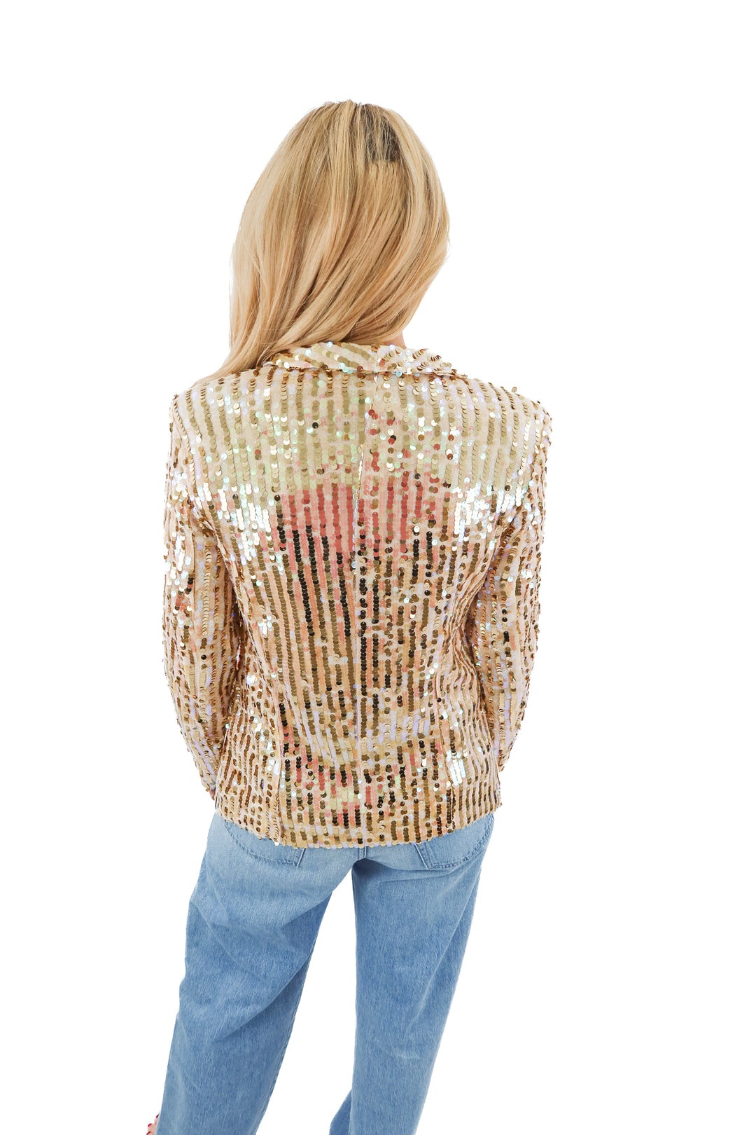 onetwelfth gold sequin blazer (s)