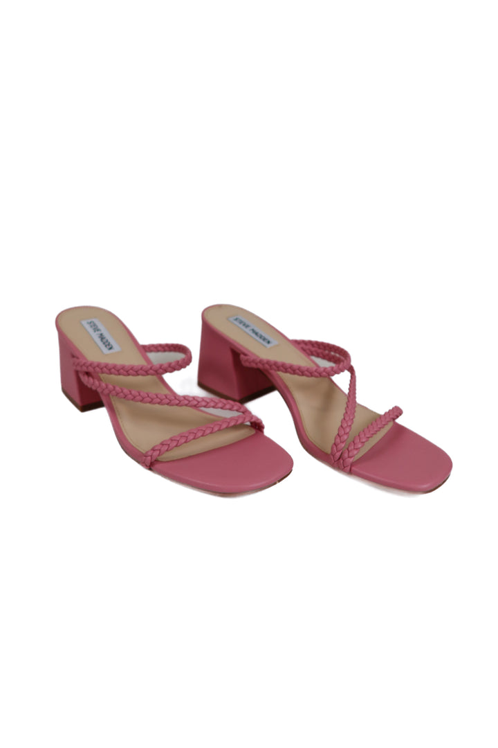 Steve Madden Pink Braided Strap Sandals NWOT (10)
