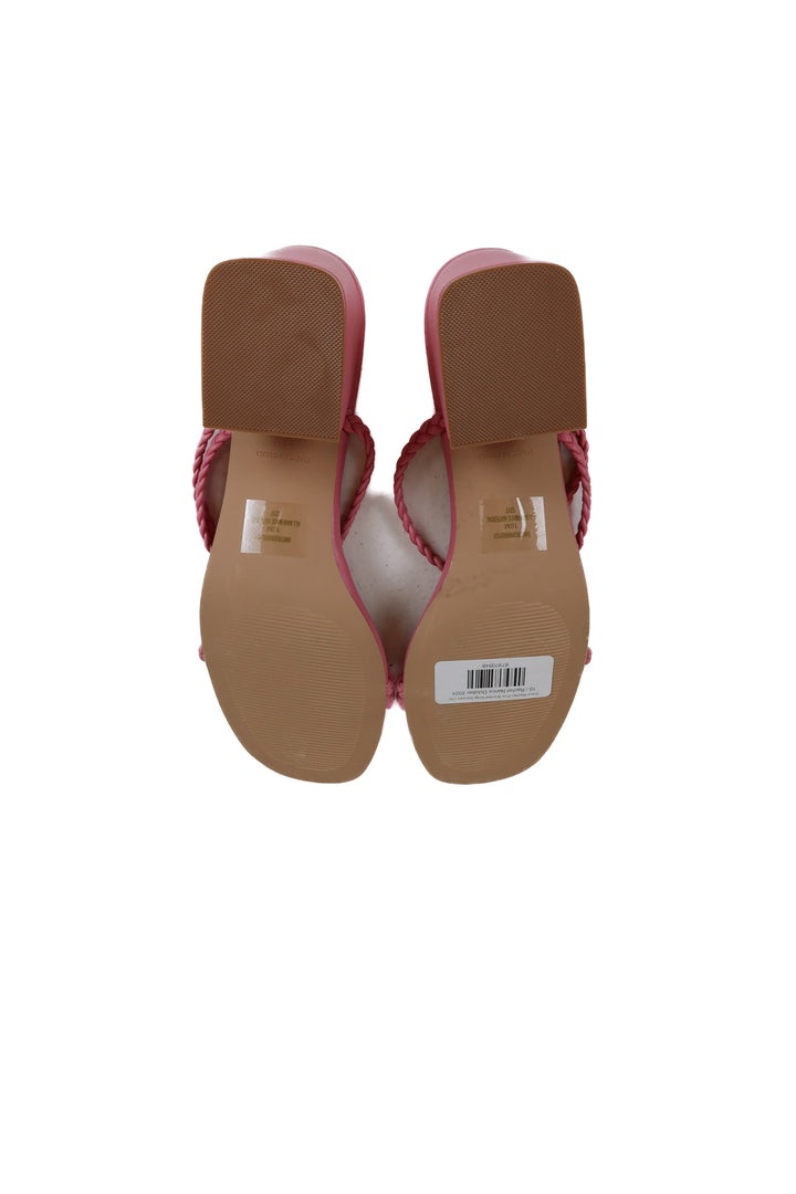 Steve Madden Pink Braided Strap Sandals NWOT (10)