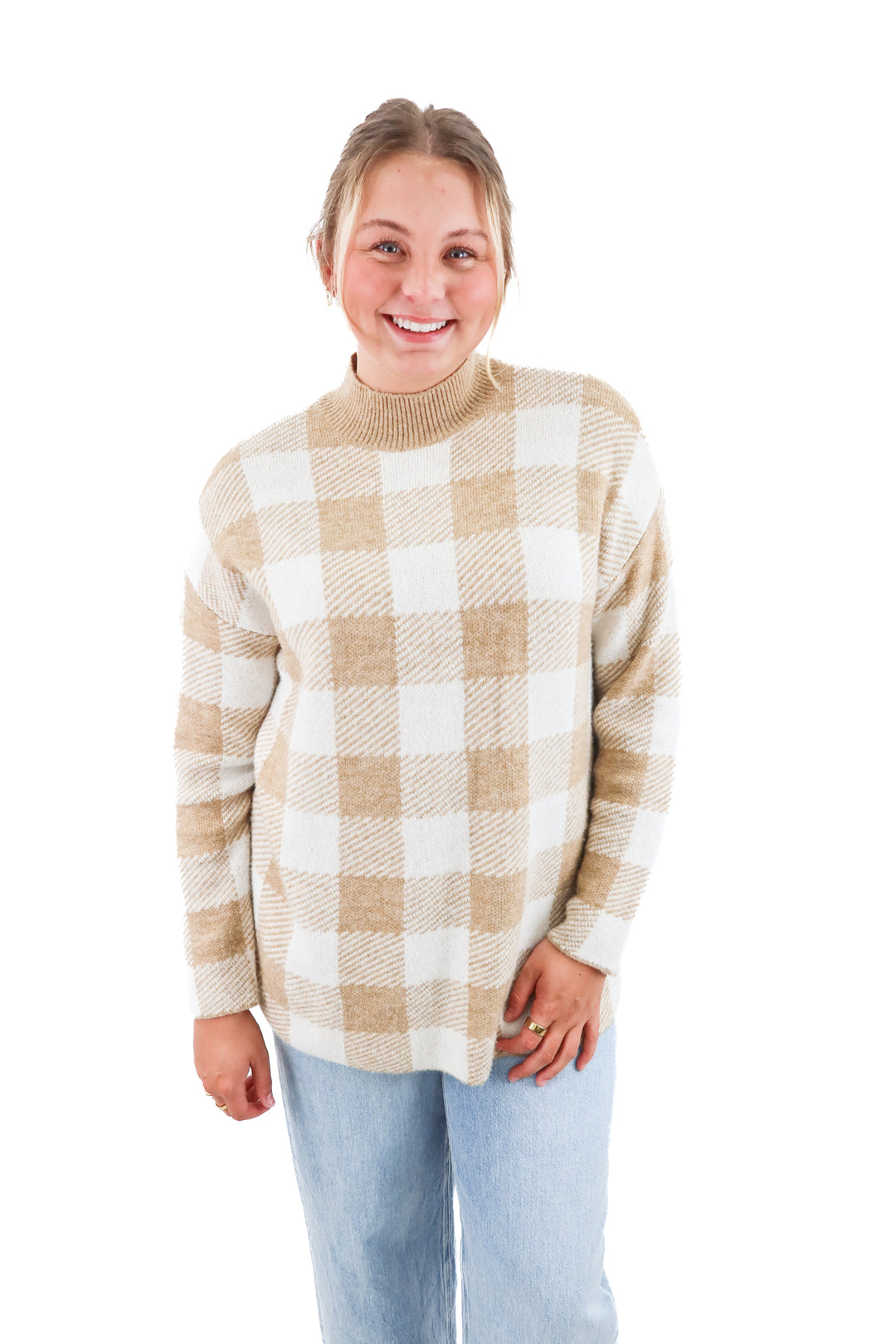 Loft Plaid Sweater (L)