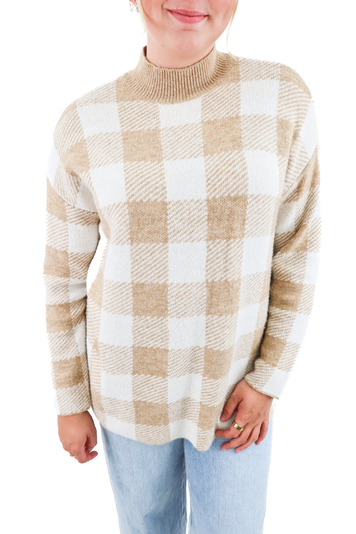 Loft Plaid Sweater (L)