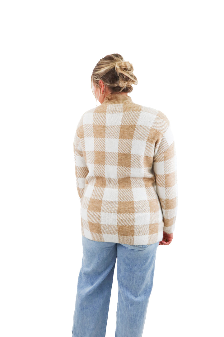 Loft Plaid Sweater (L)