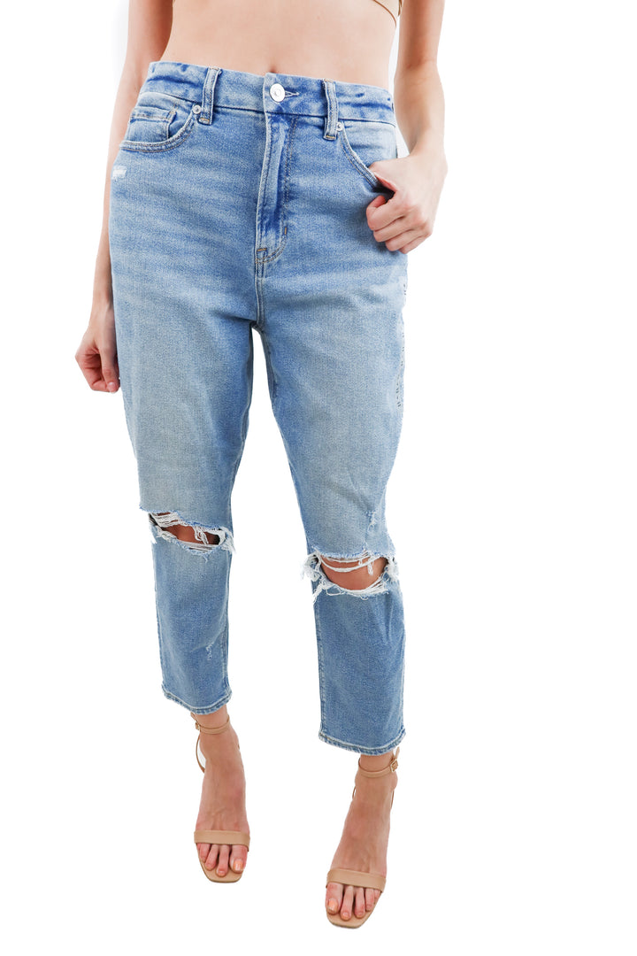 american eagle distressed curvy mom jean nwt (4S; retail $49.95)