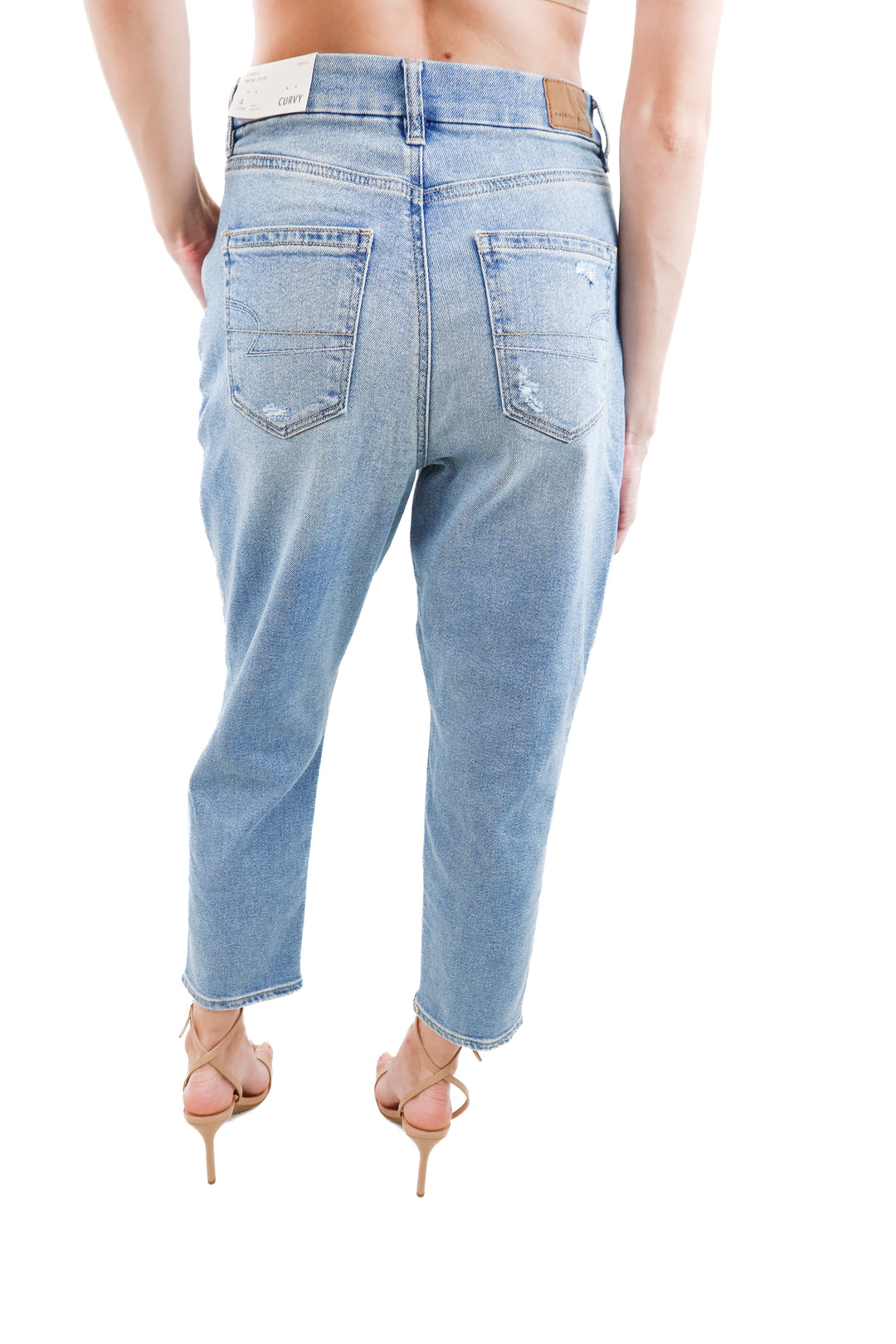 american eagle distressed curvy mom jean nwt (4S; retail $49.95)