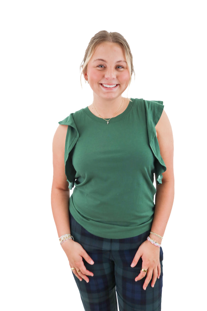 Loft Green Top (M; retail $40)
