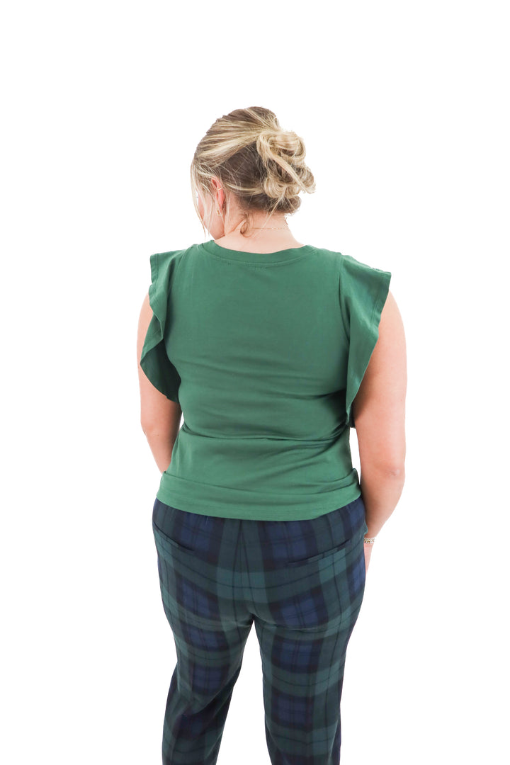 Loft Green Top (M; retail $40)