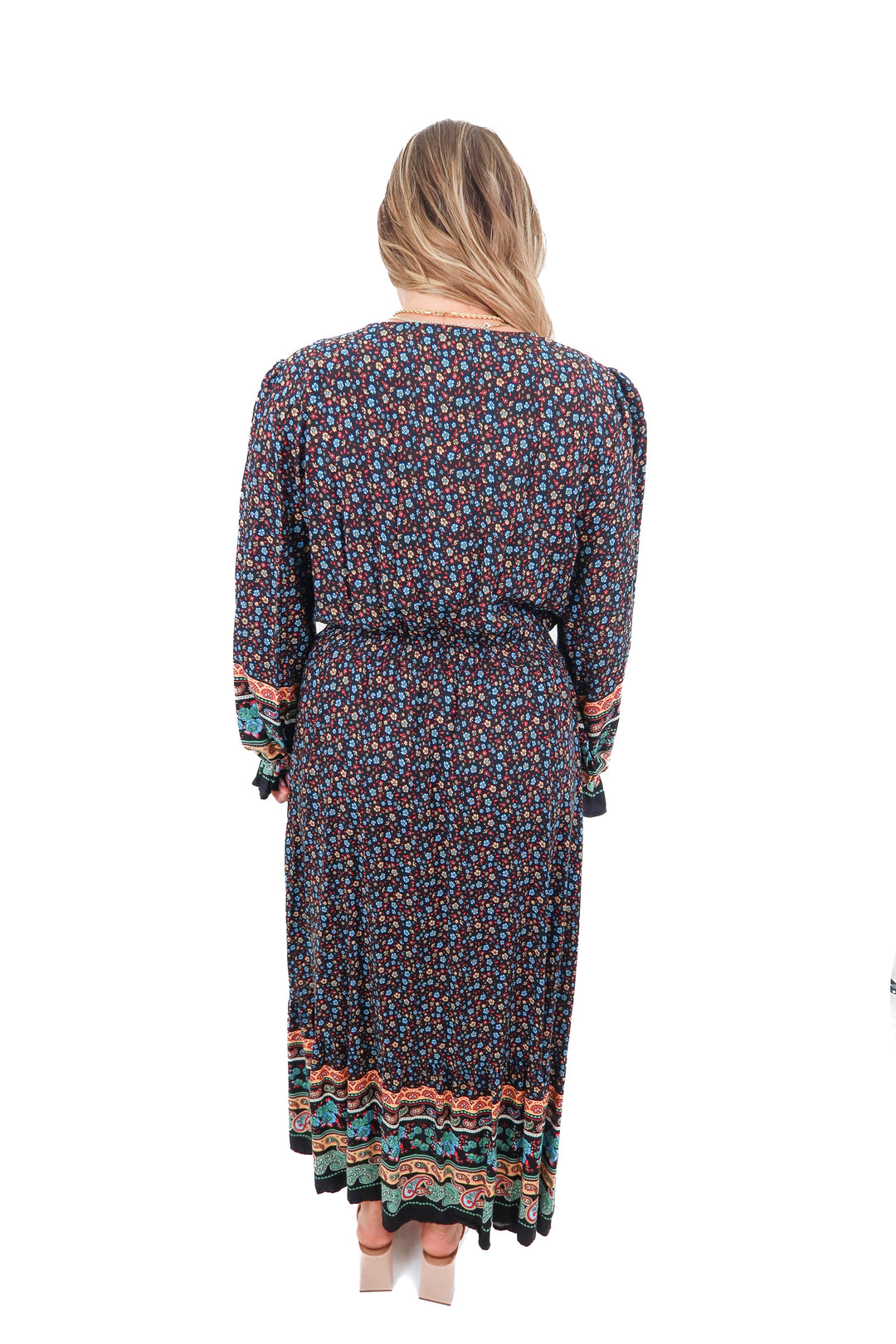 floral button up maxi dress NWT (XL)