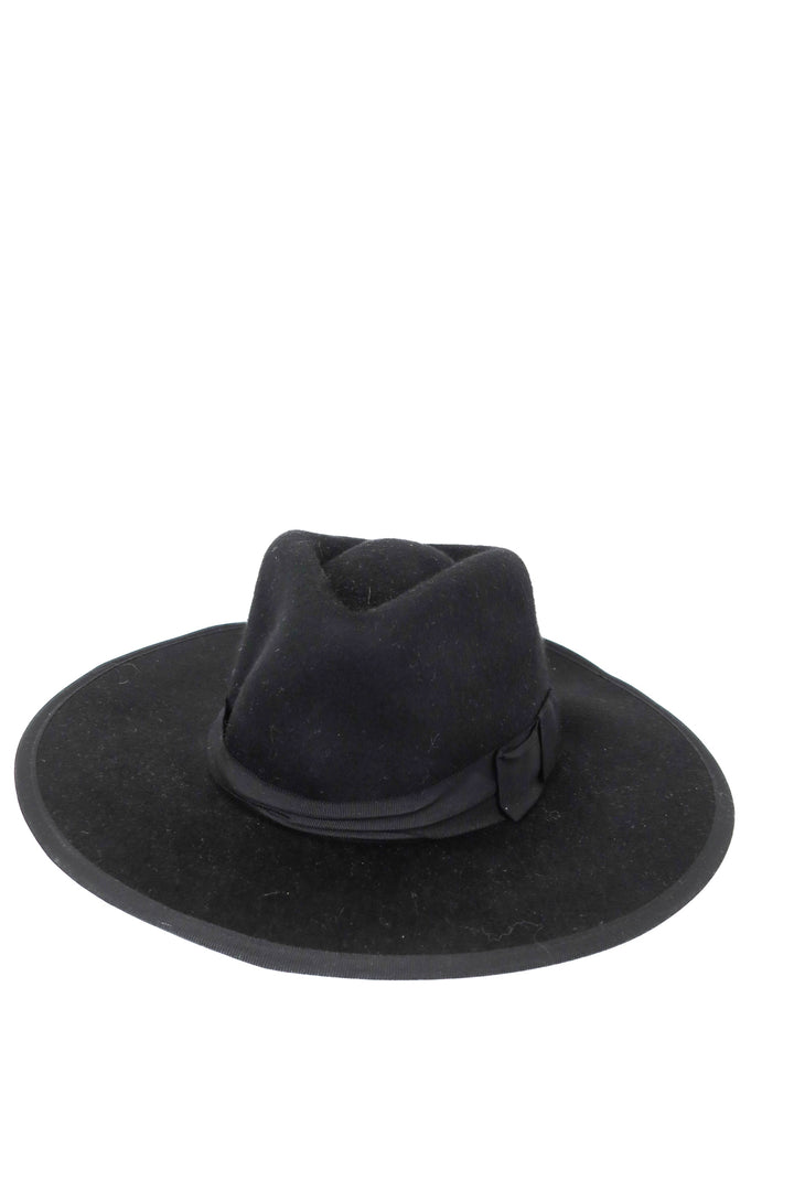 Brixton black wool hat (S)