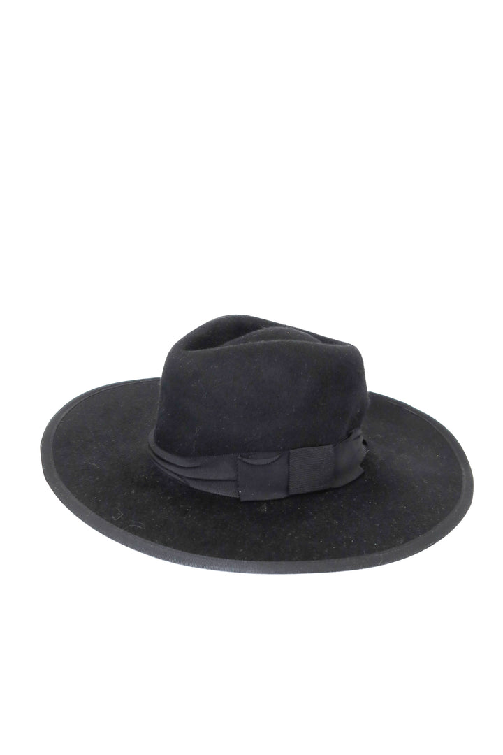 Brixton black wool hat (S)