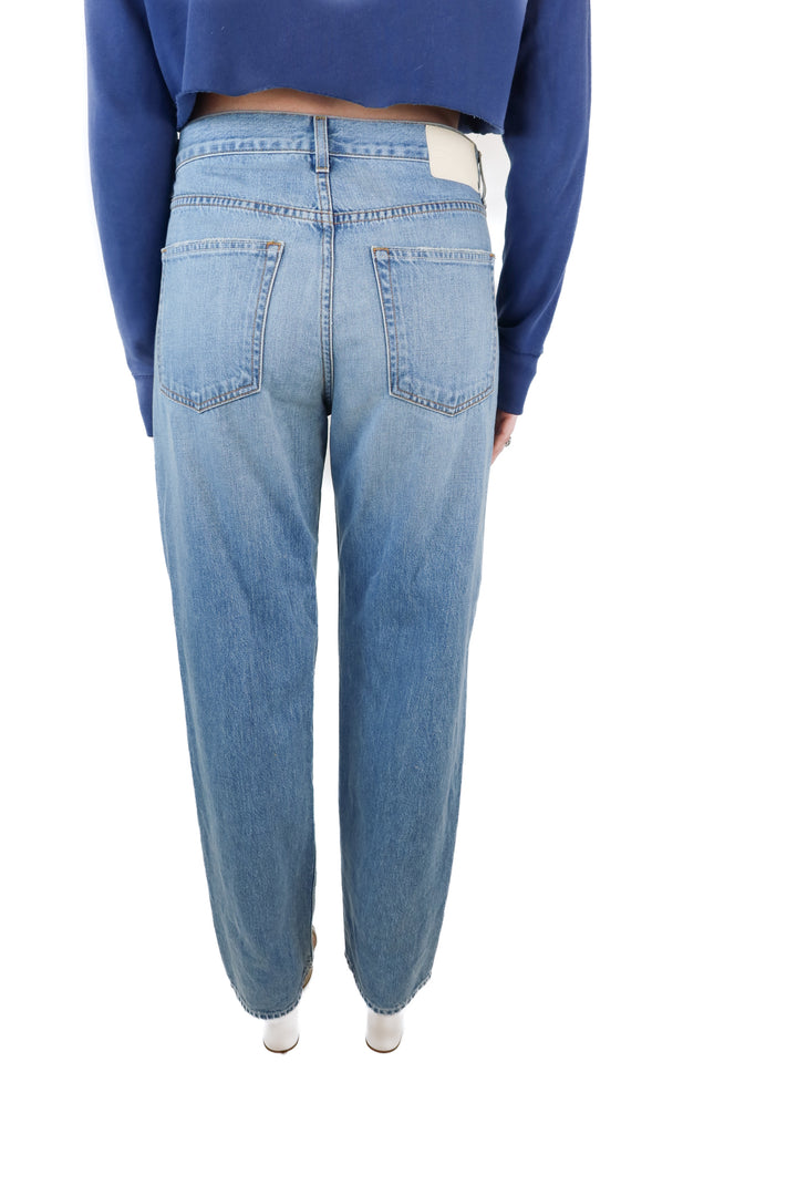 Grlfrnd Light Wash Distressed Denim Jeans (27)