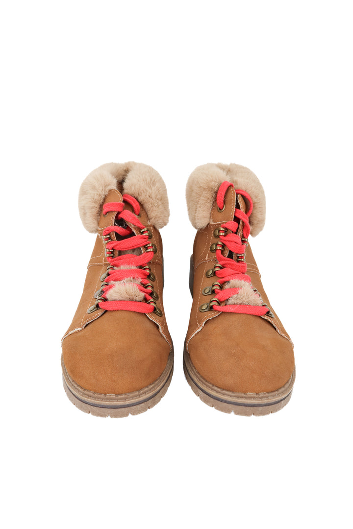 time and tru brown fur booties (8.5; retail $26.98)