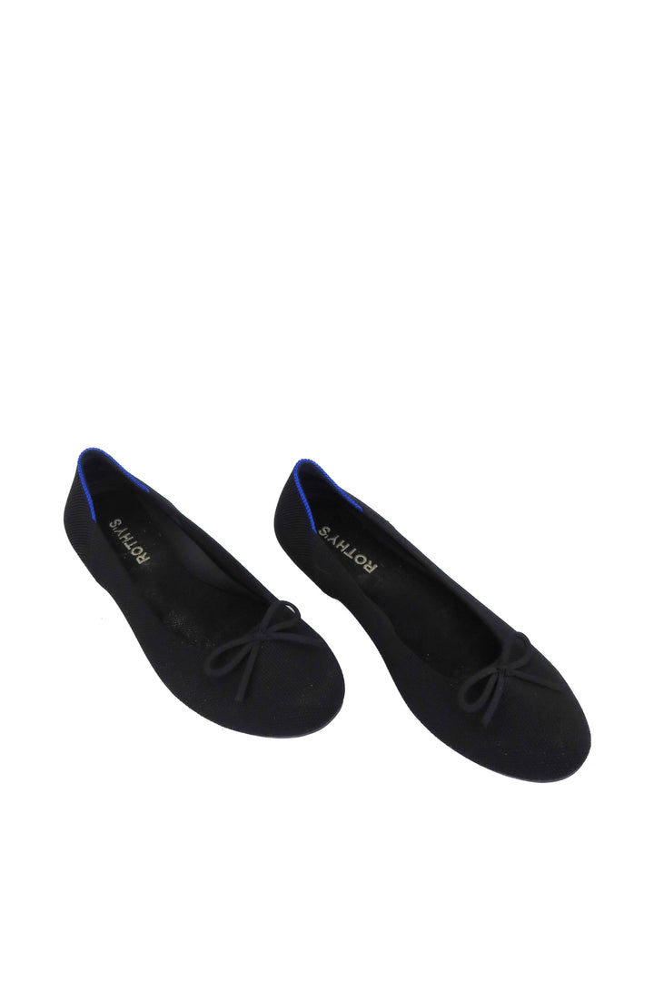 rothys black ballet flats (6.5; retail $99)