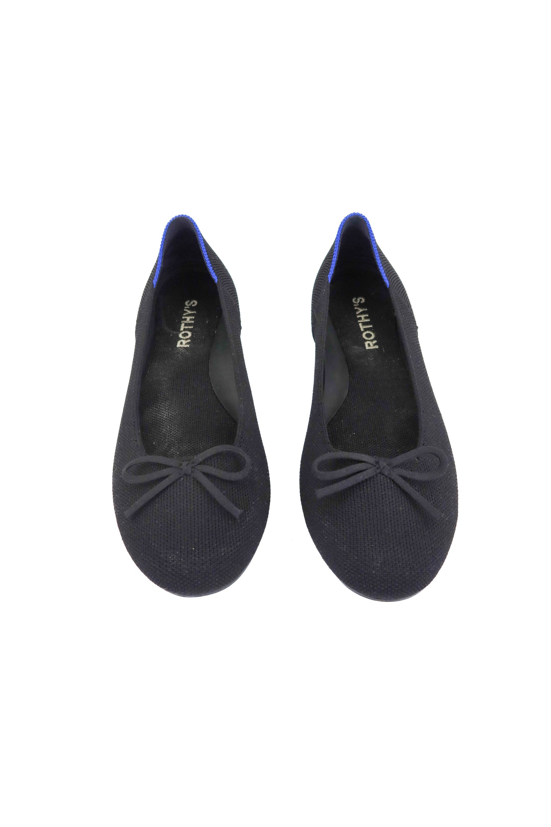 rothys black ballet flats (6.5; retail $99)