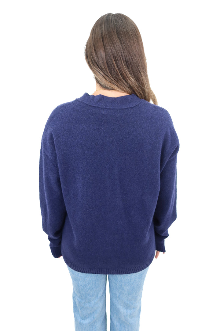 good fellow navy cardigan NWT (m)