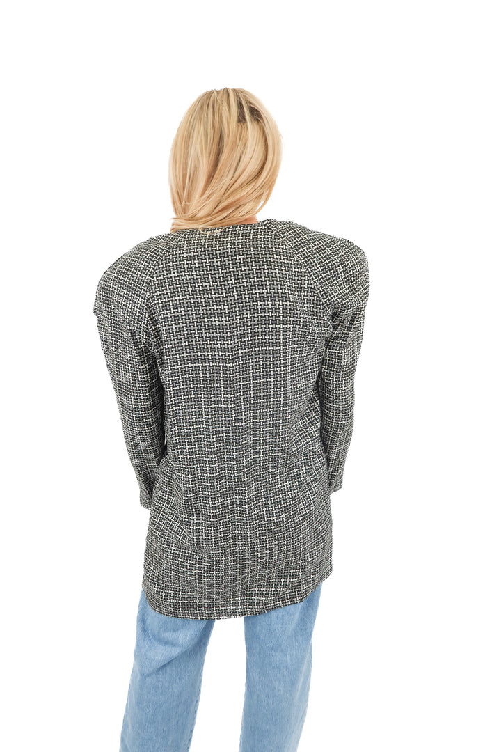 studio 1 black wool open jacket (6)