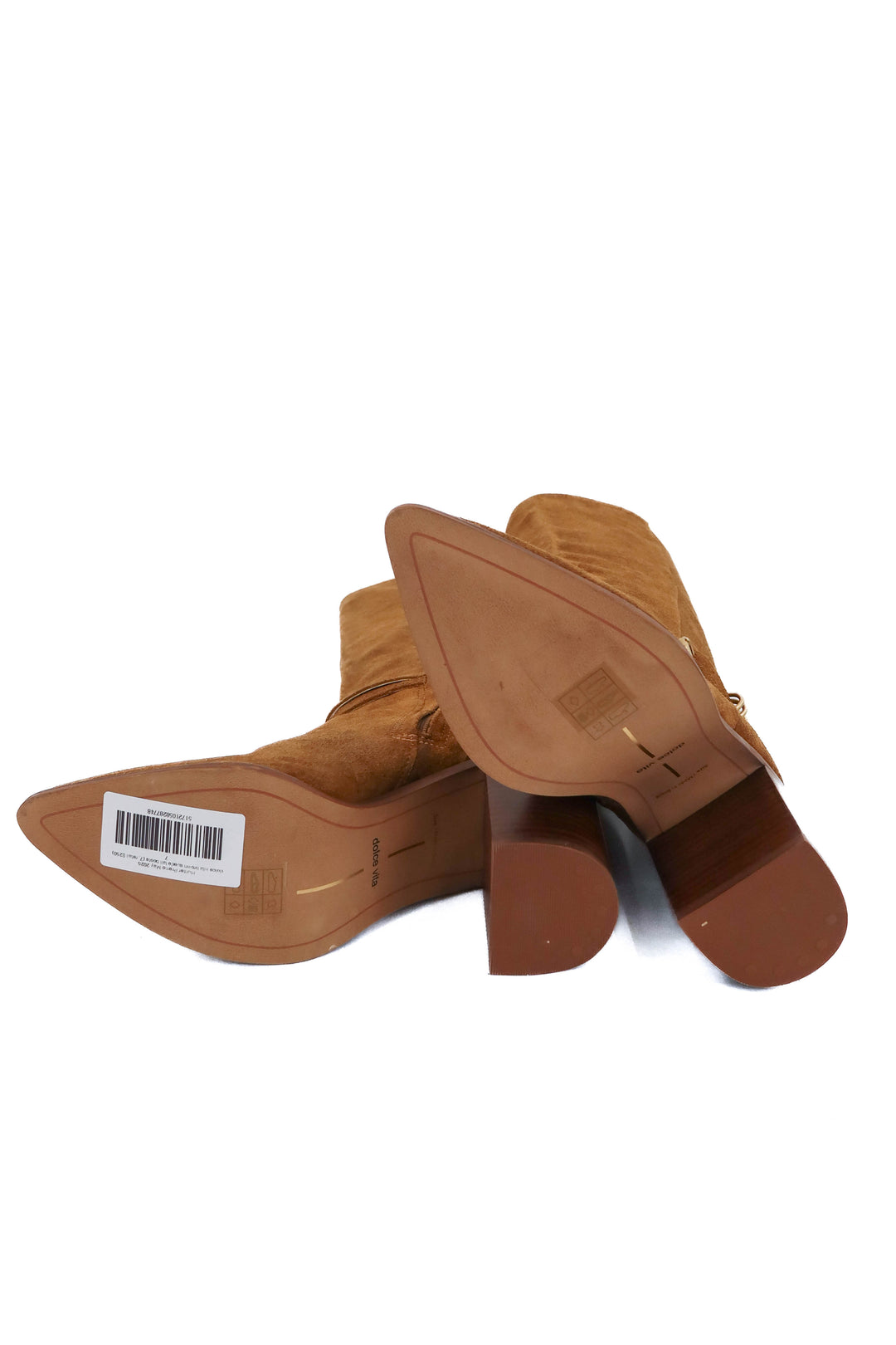dolce vita brown suede tall boots (7; retail $250)