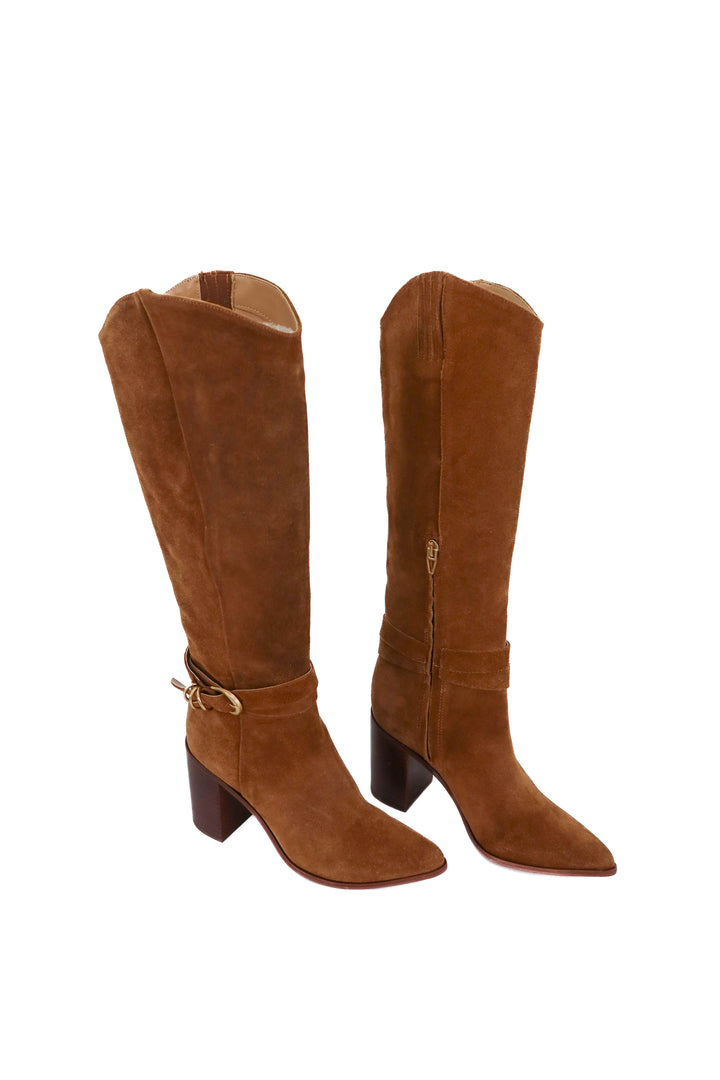 dolce vita brown suede tall boots (7; retail $250)