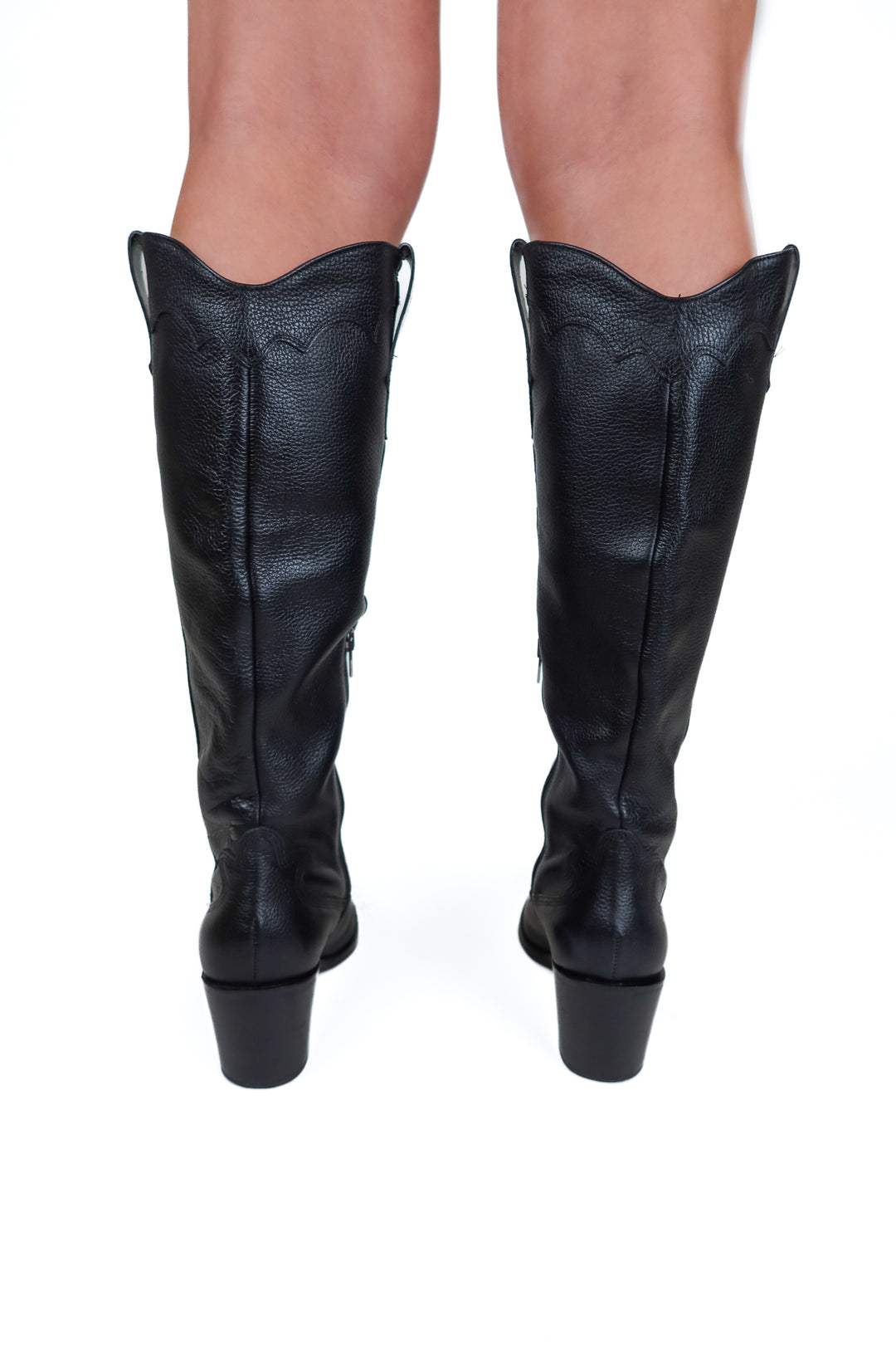 Dolce Vita black tall cowboy boot (7; retail $99)
