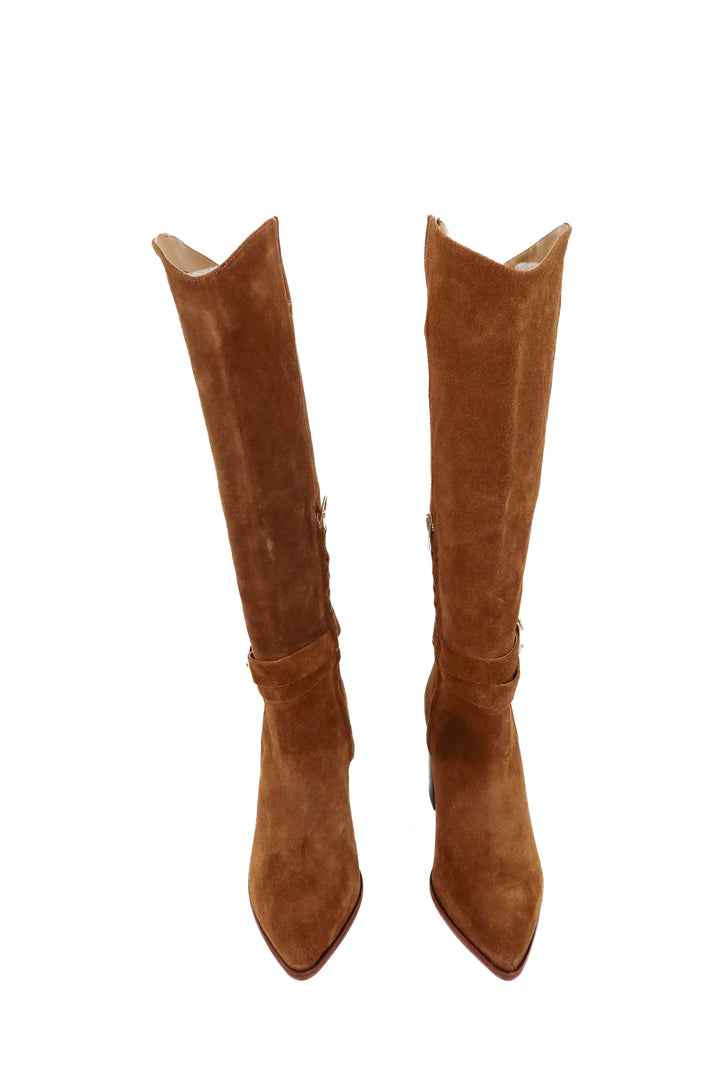 dolce vita brown suede tall boots (7; retail $250)