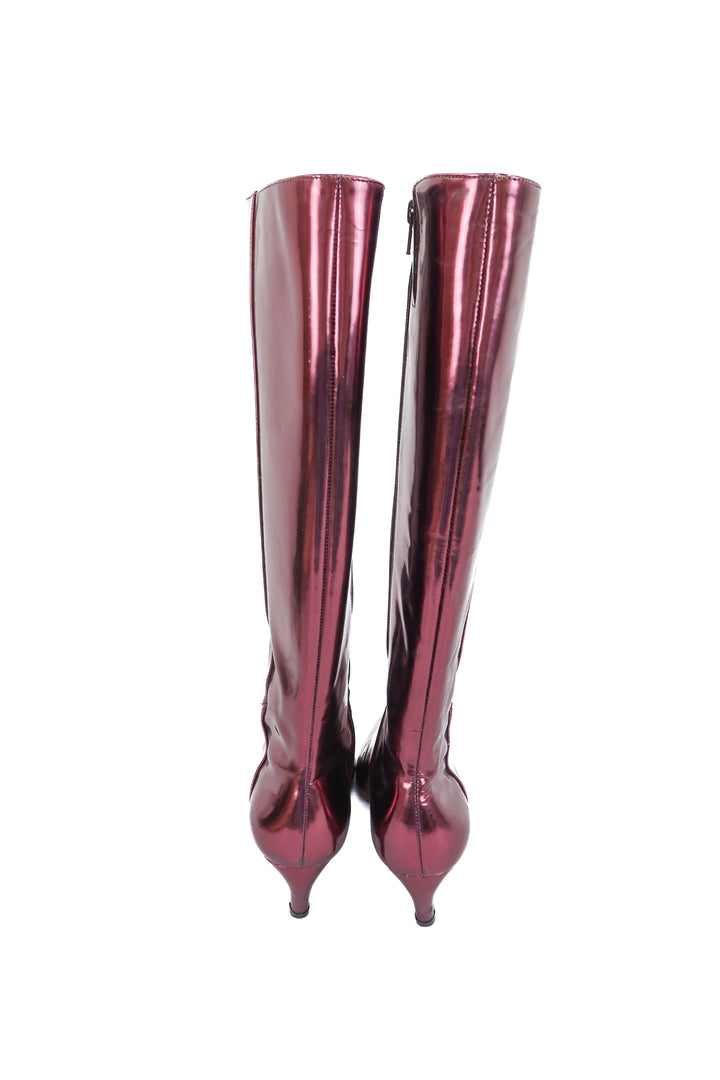Vince Camuto pink metallic knee high boots (7)