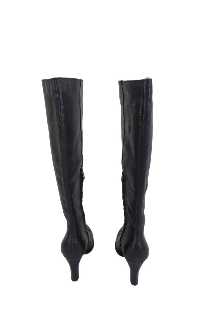 dolce vita black leather knee high boots (7)