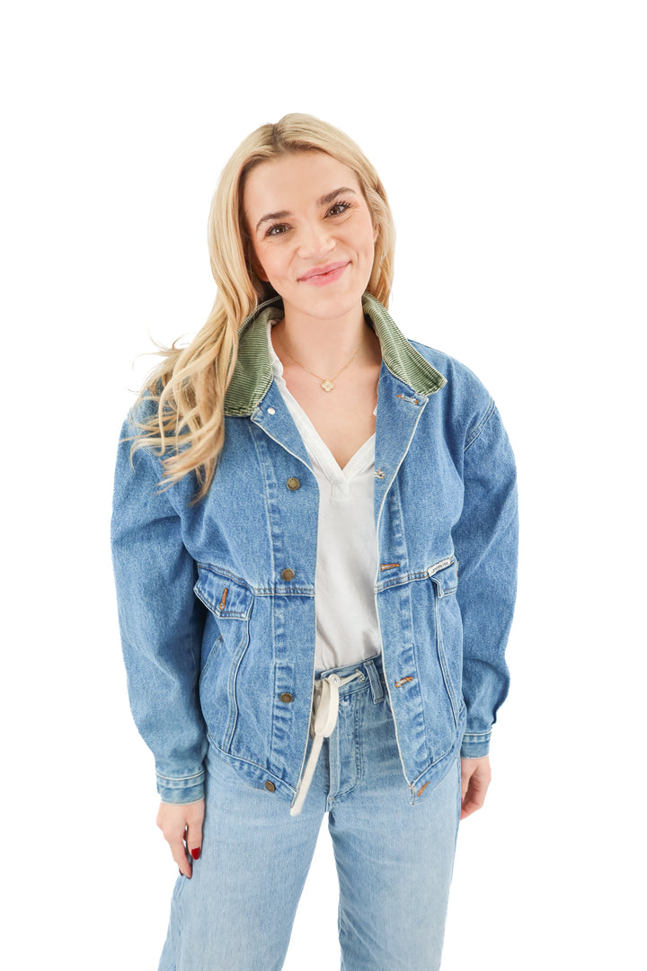 london fog denim jacket (s/m)