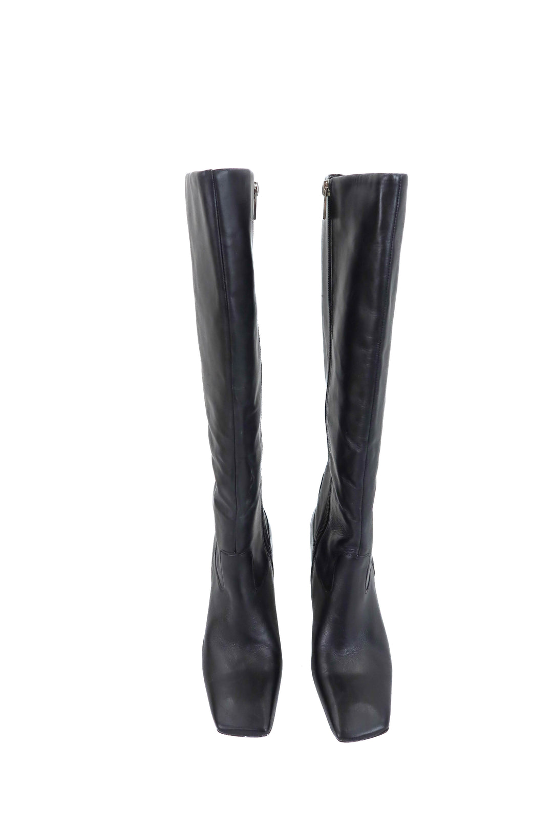 vince camuto black leather boots (7.5)