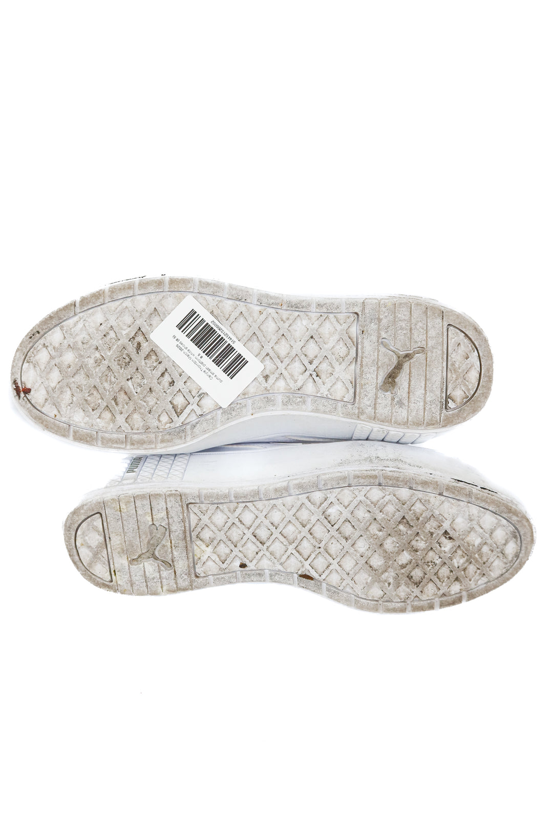 puma smash platform white shoes (8.5; retail $65)