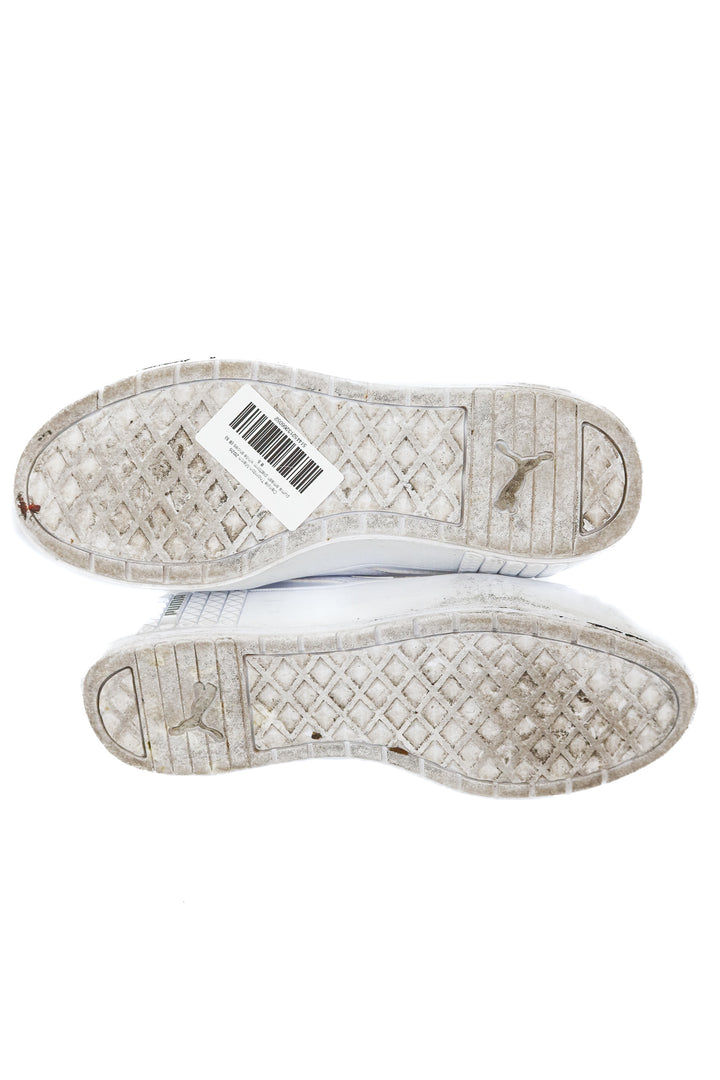 puma smash platform white shoes (8.5; retail $65)