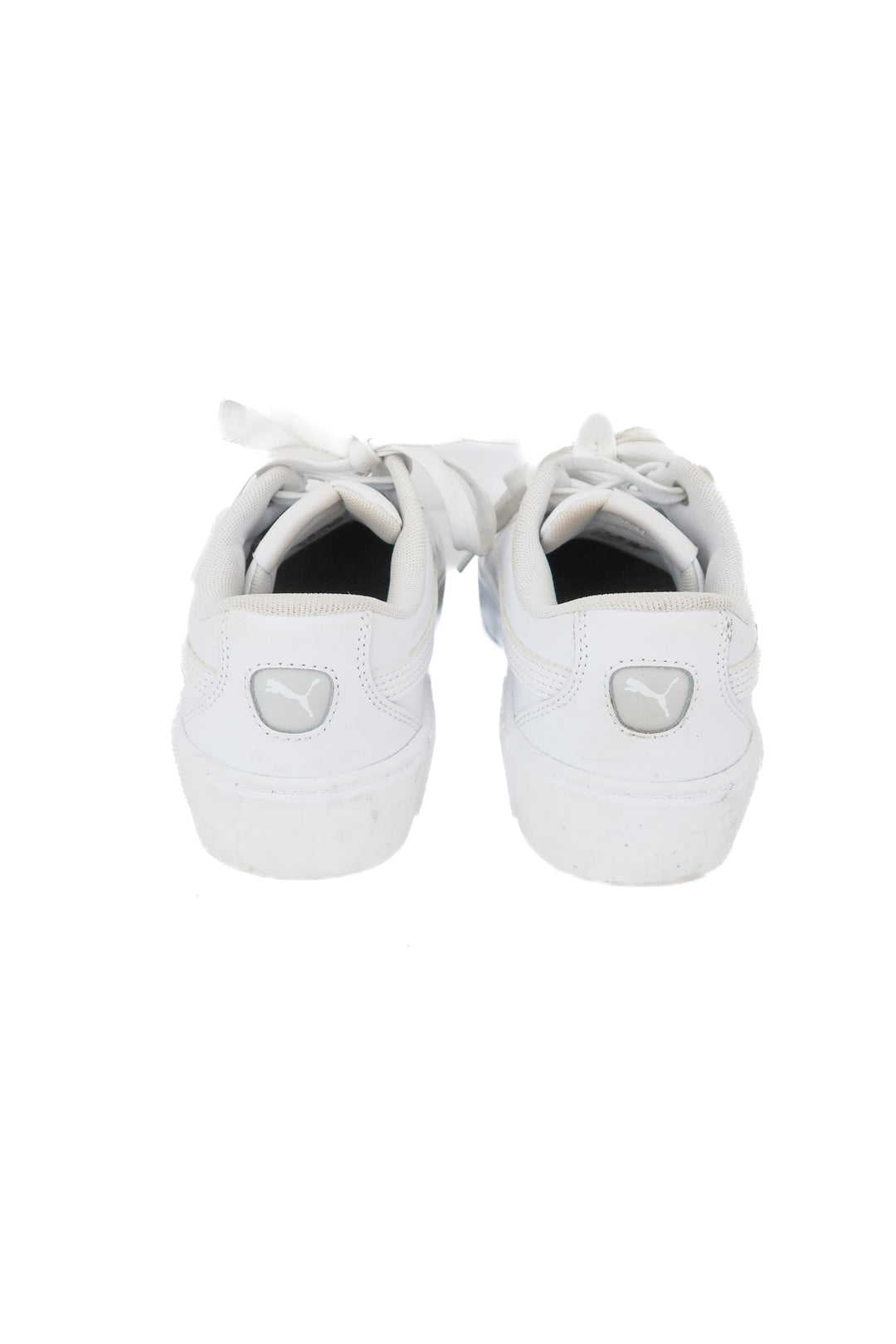 puma smash platform white shoes (8.5; retail $65)