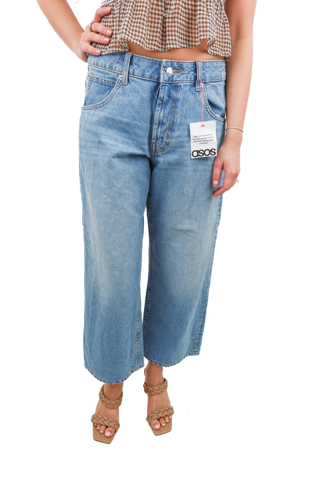 Asos Design light wash jeans NWT (28)
