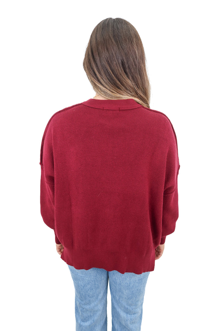 efan maroon sweater NWT (m)
