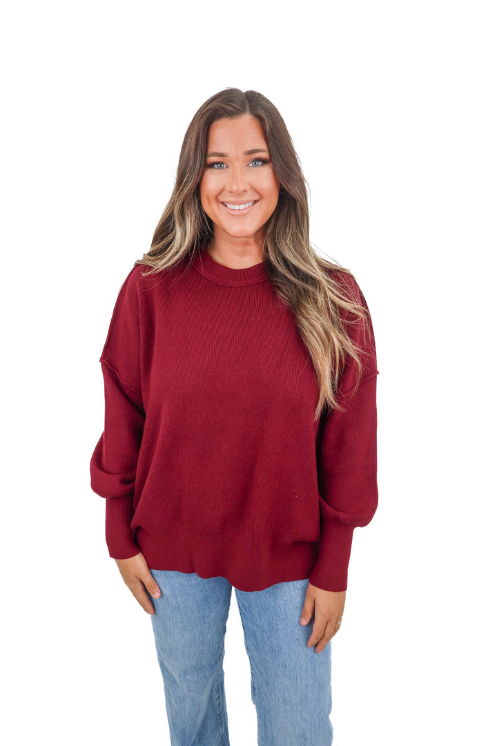 efan maroon sweater NWT (m)