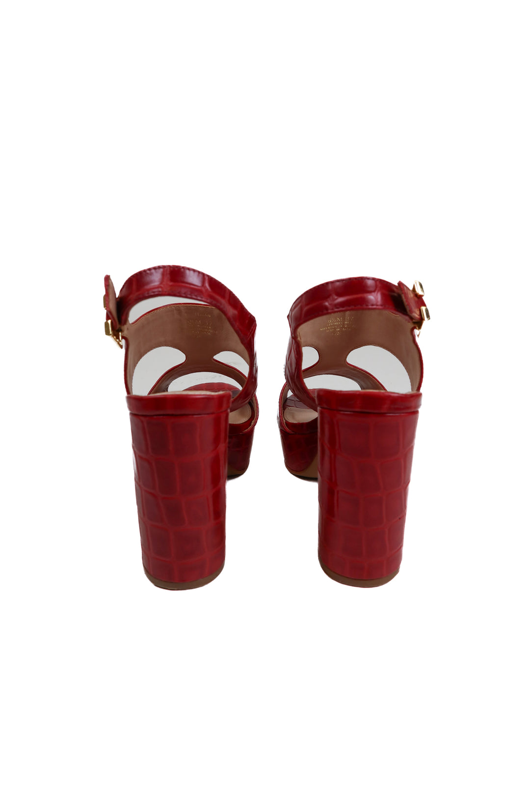 Vince Camuto Red Croc Gavial Sandal NWOT (6.5; retail $149)