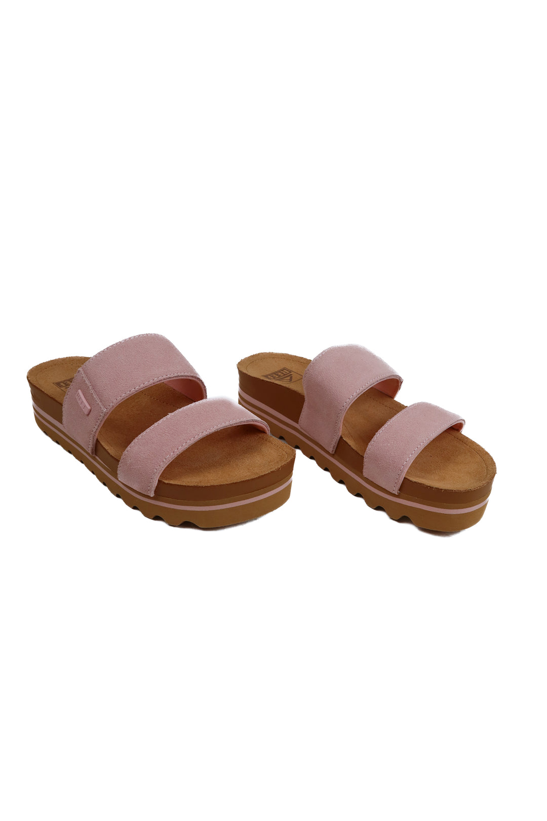 Reef Pink Suede Platform Sandals NWOT (7)