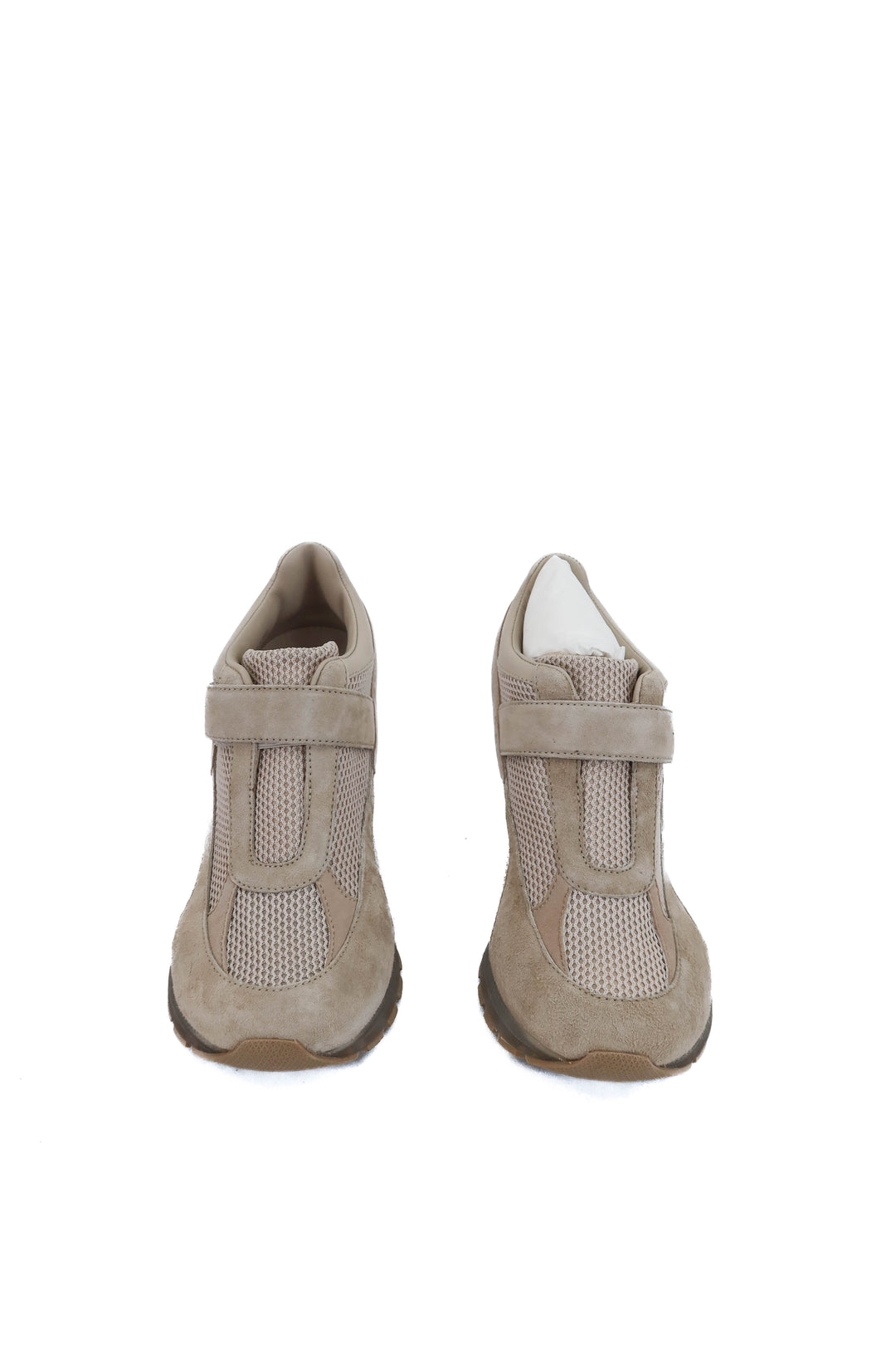 sneex gray sneaker heels nwt (7; retail $545)