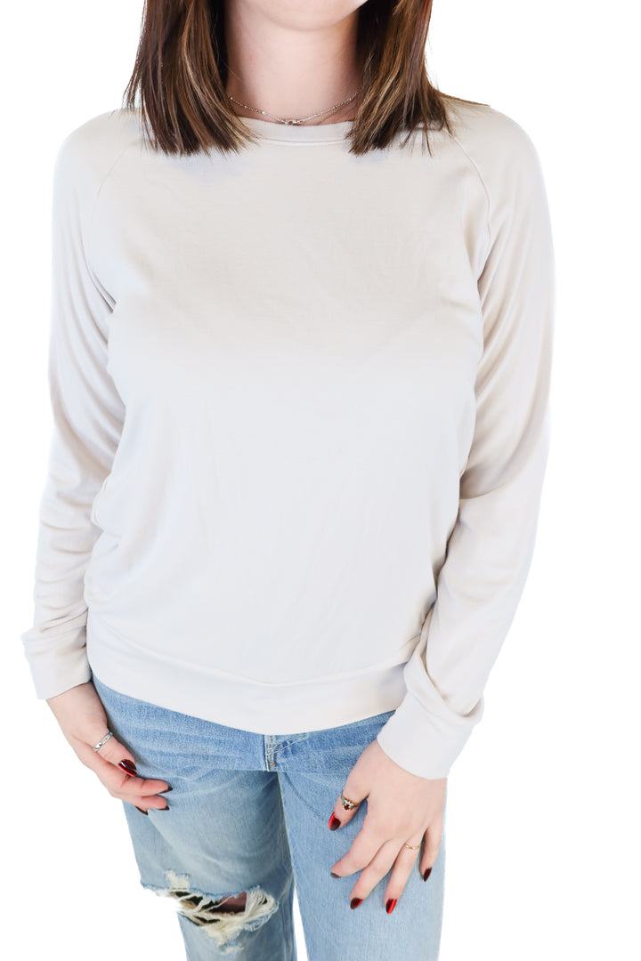 Cozy Earth Oatmeal Pullover (S)