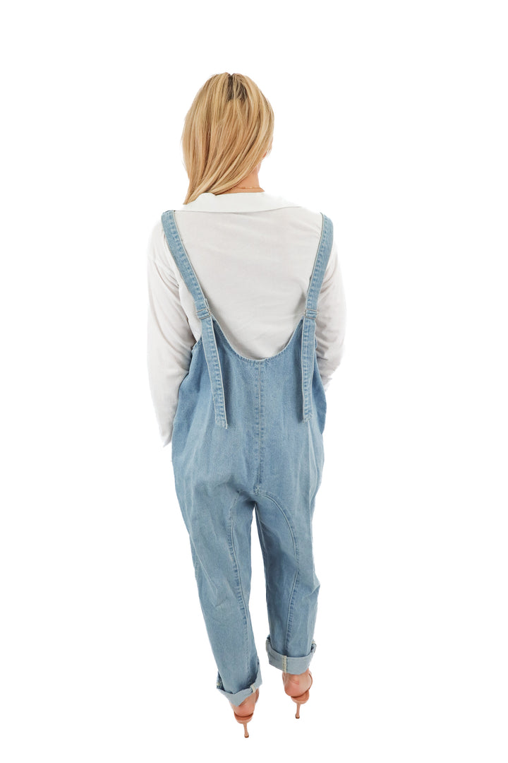 talulah denim jumpsuit (m)