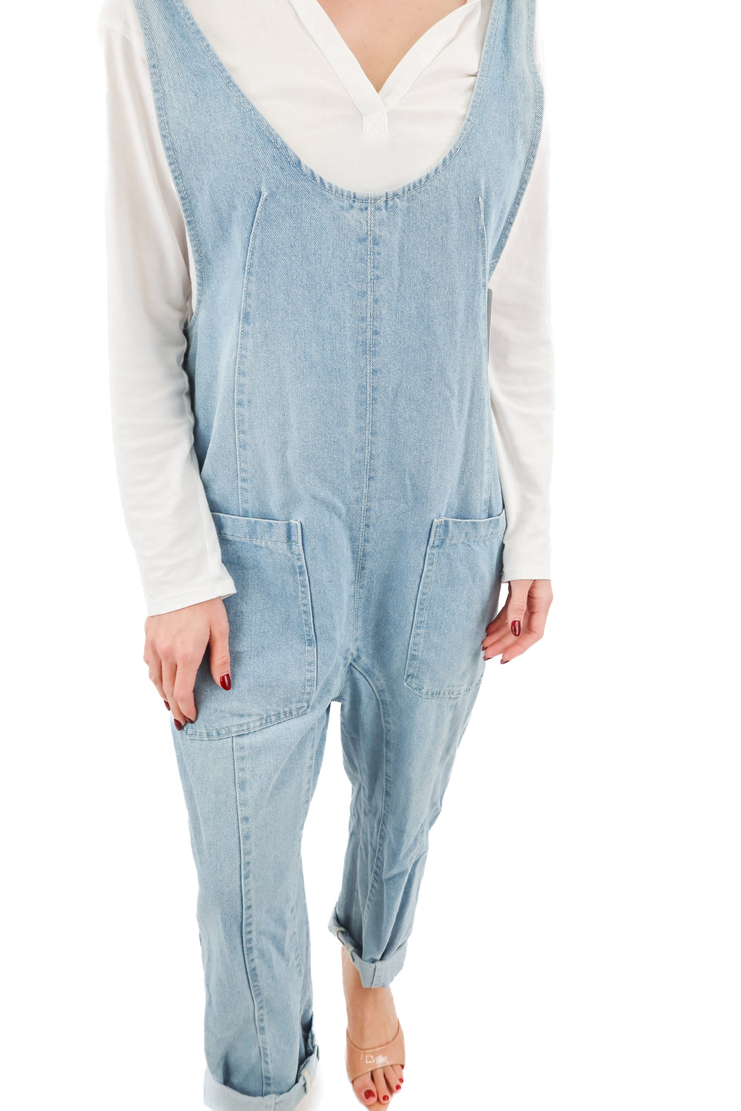 talulah denim jumpsuit (m)