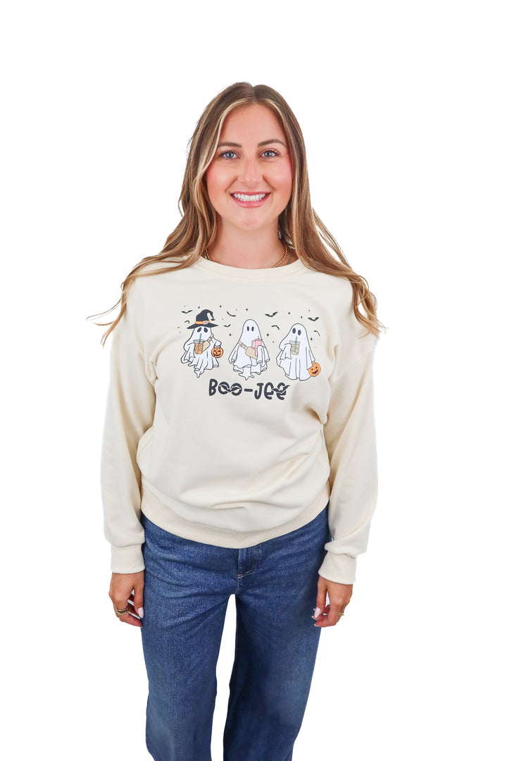 Ghost cream sweatshirt (L)