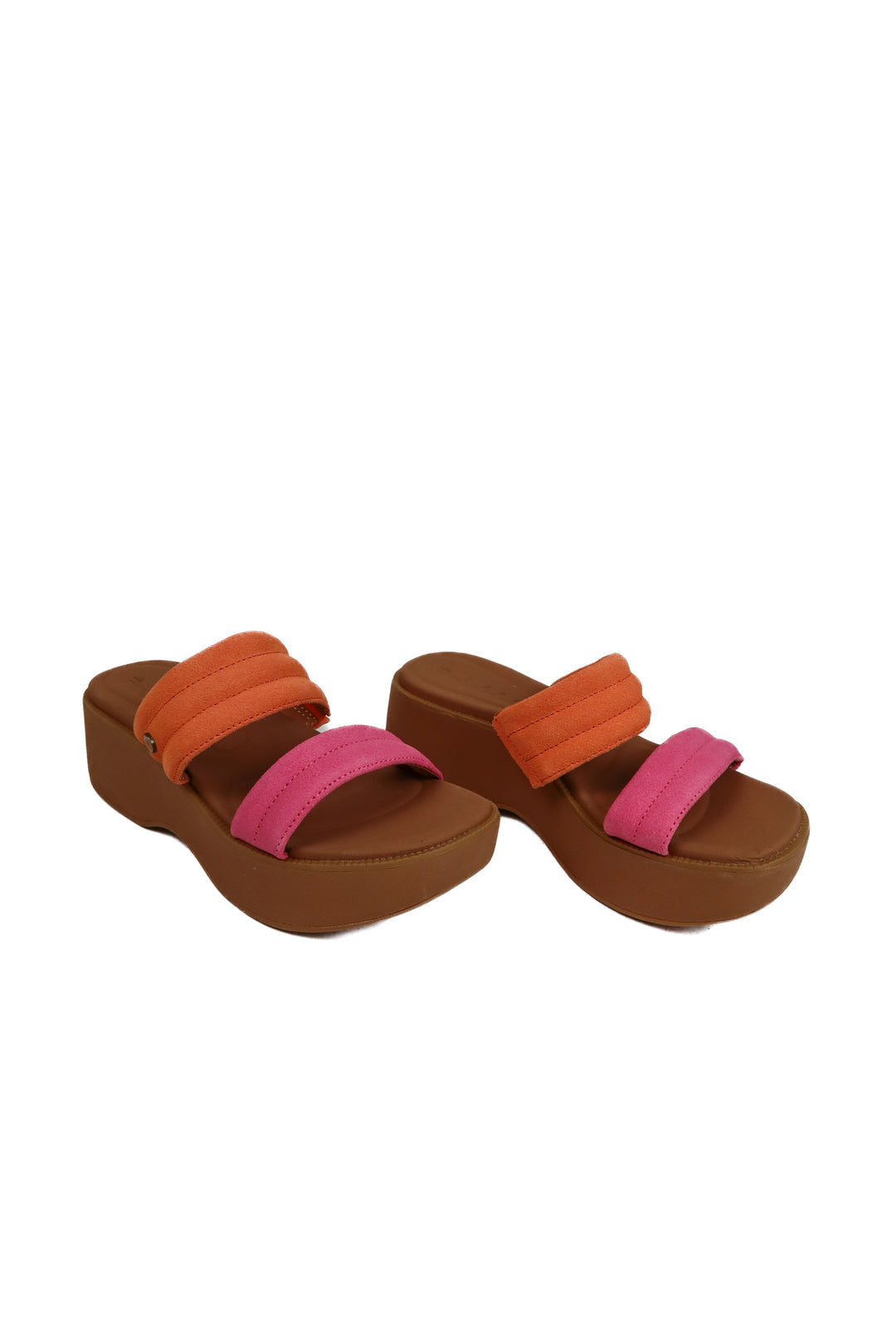 Reef Pink and Orange Platform Sandals NWOT (7; retail $90)