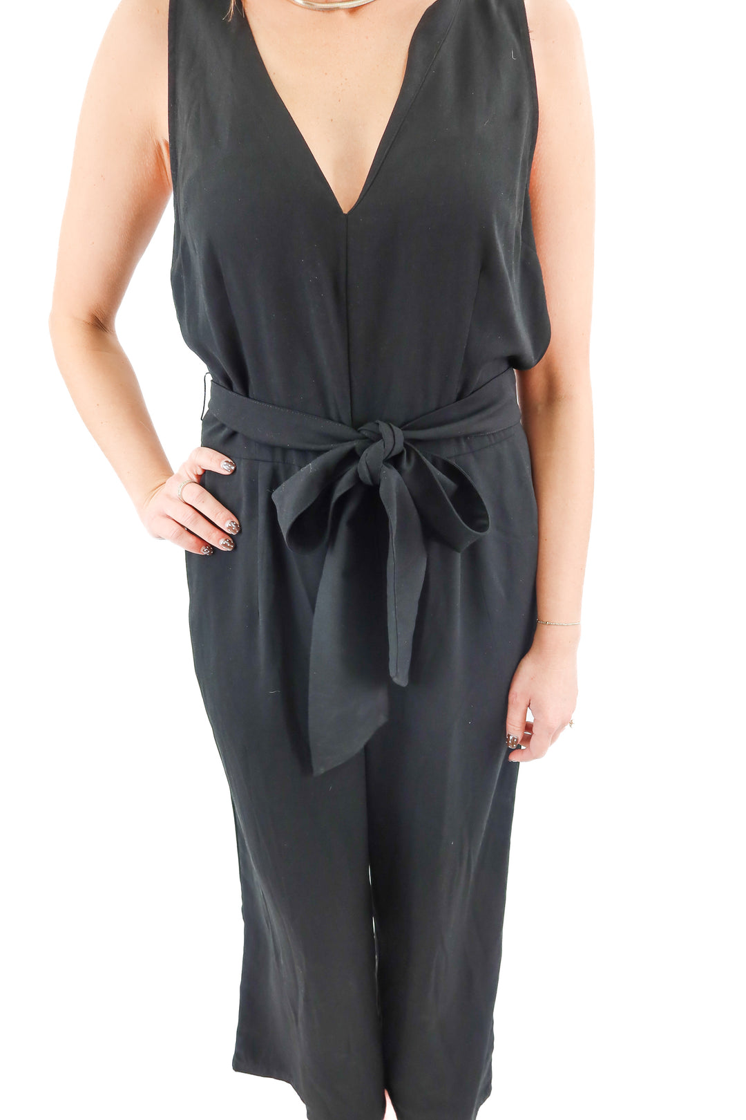 a new day black jumpsuit (m)