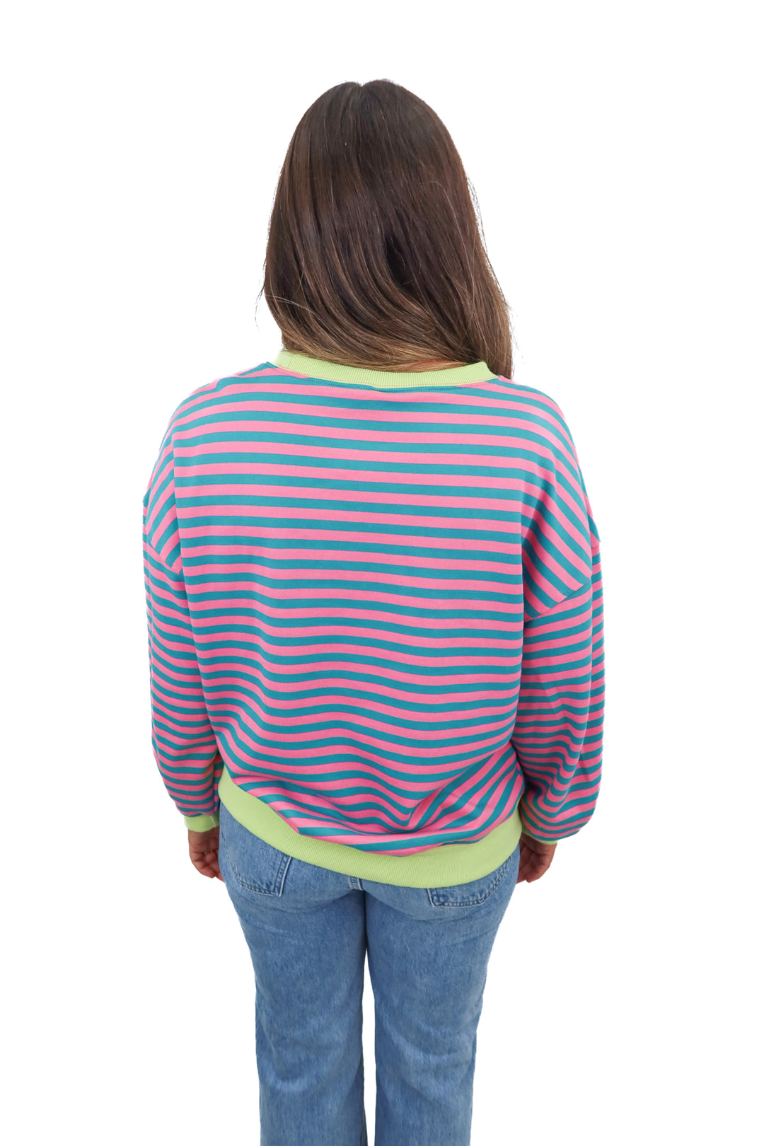 Multicolor striped sweatshirt (M)