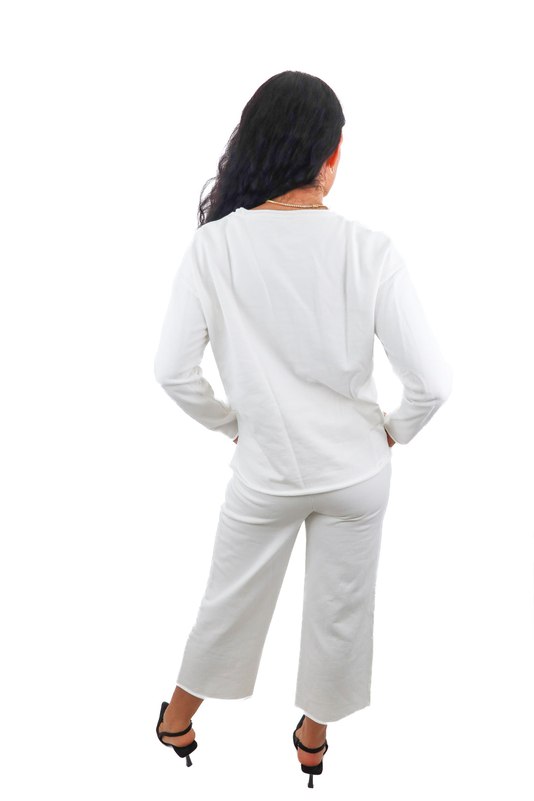 Cozy Earth white top and pants set (S)